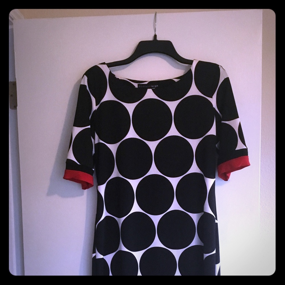 Madison Leigh Dress, Black and White